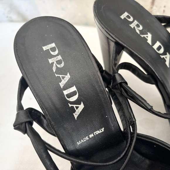 Prada Leather Slingback Pumps - Picture 4 of 10
